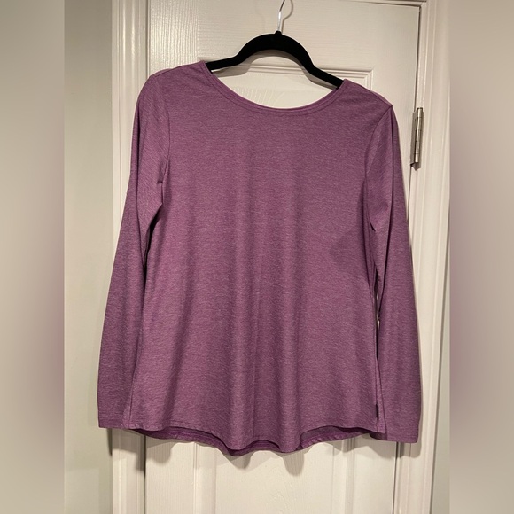Eddie Bauer Relaxed Fit Purple Quick Dry Active Wear Long Sleeve Shirt Size M - Picture 1 of 12